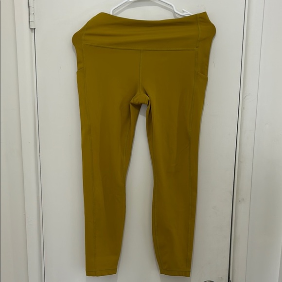 Athleta Yellow Leggings - Picture 1 of 3